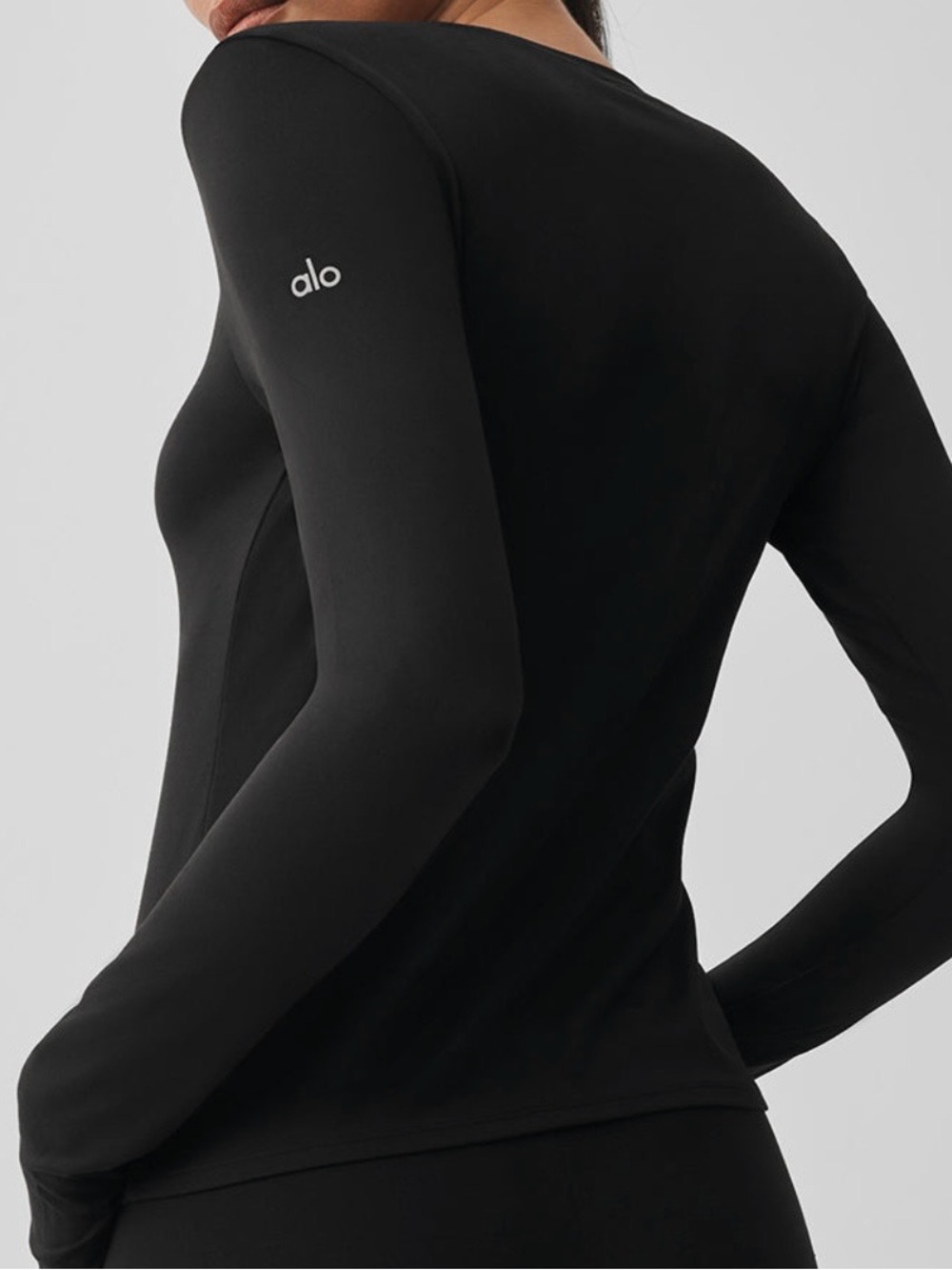 ALO Yoga Alosoft Finesse Long Sleeve - Black